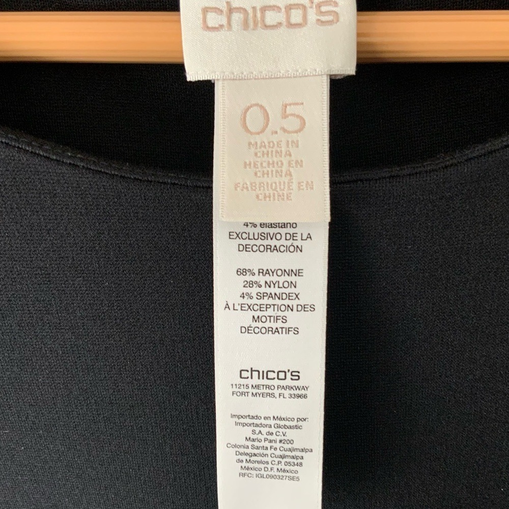 Chico's Size 0.5 Side Grommet Dress Standard Size 6 - Picture 4 of 7